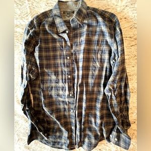 Banana Republic Luxe Flannel Button Down - XLT - Slim fit